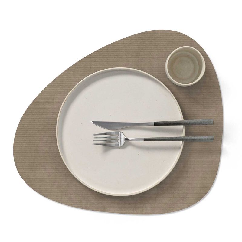 LIND DNA Table Mat Curve L Corduroy Nomad Grey image number 1
